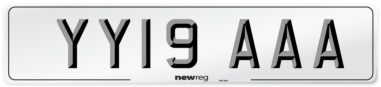 YY19 AAA Number Plate from New Reg